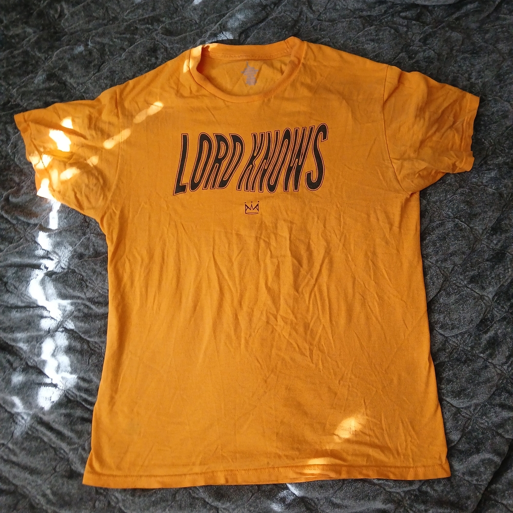 Orange "Lord Knows" T-shirt